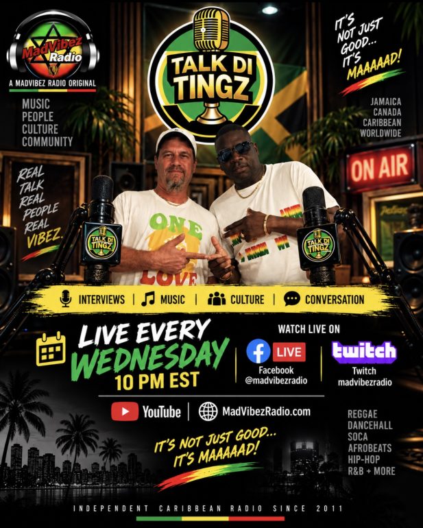 Talk Di Tingz show poster with Selecta MadMan and Singing P